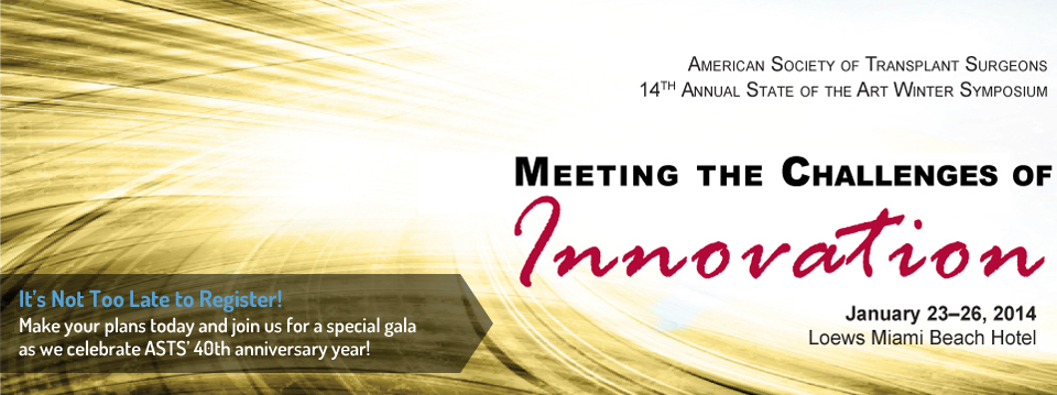 Save the Date for the 2014 ASTS Winter Symposium